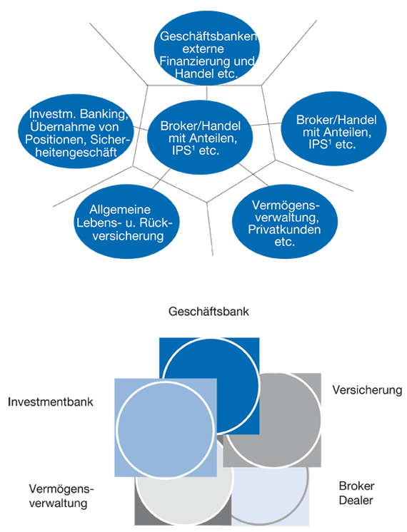 Schematische Darstellung des Holdingmodells, Integriertes Modell