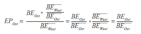 Berechnung Entgeltpunkte Ost
